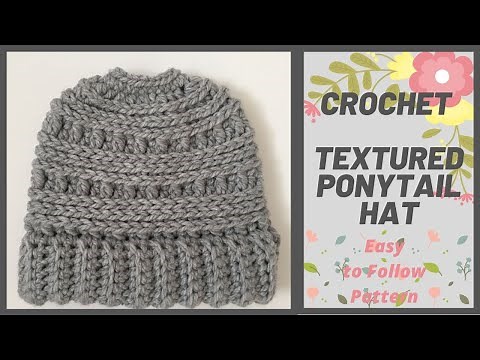 Crochet Ponytail Hat