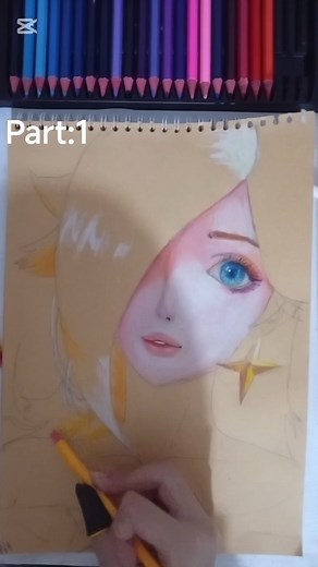 I drew Rosalina from Super Mario Galaxy, subscrib if you see part 2 or result final #art #drawing