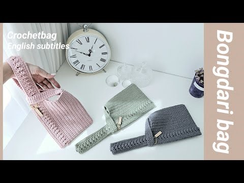 ✅🧸 Crochet bag, a practical bag that can be knitted quickly~ Beginners are also welcome~💕