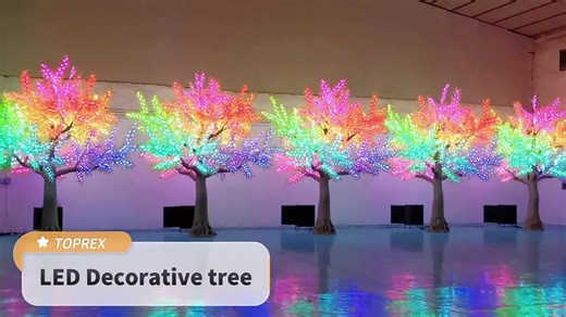 Programmable Park Christmas Luminous Tree Large Artificial Luminous Led Holiday Decorative Tree with Lights Outdoor