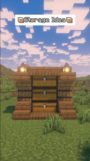 Aesthetic Storage Wall in Minecraft! 📦✨
