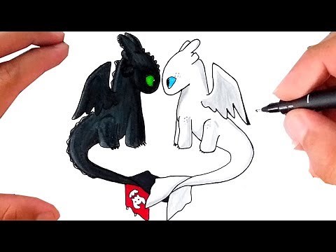 Como Desenhar o BANGUELA ❤ FÚRIA DA LUZ | Como Treinar Seu Dragão 3