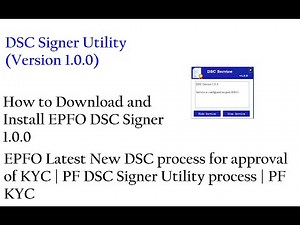 How to Download and Install EPFO DSC Signer Utility