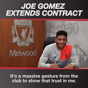 Some more good news... Joe Gomez has committed his long-term future to the club! 📰 Read more: http://www.liverpoolfc.com/news/first-team/252225-joe-gomez-signs-new-long-term-liverpool-fc-contract | Liverpool FC