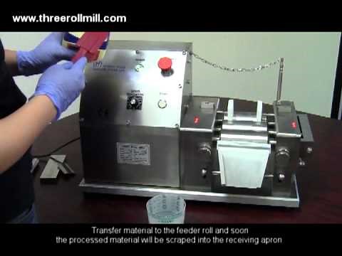 Three Roll Mill demo