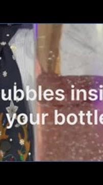 Why are there bubbles inside my water bottle?