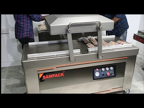 Double chamber Vacuum packaging machine, Commercial Vacuum Packing machine for Bulk production