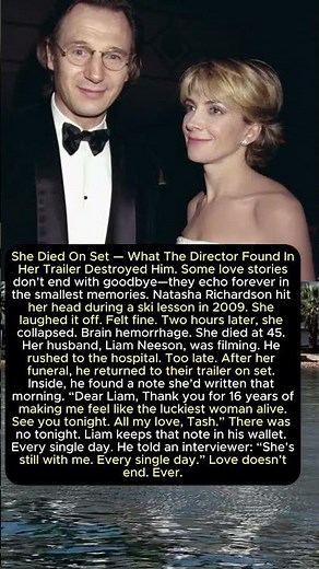 Natasha Richardson Tragic Death Story | Liam Neeson’s Heartbreaking Love That Never Ended