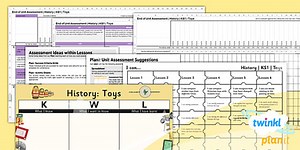 History: Toys KS1 Unit Assessment Pack