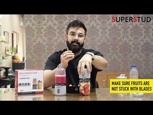 SUPERSTUD Mini Blender for Smoothies & Juices - 45 Watts