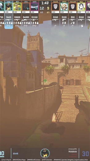 donk Mirage Nade to Break Window Smoke in CS2