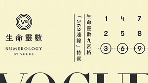 V生命靈數／生命靈數九宮格「369連線」特質