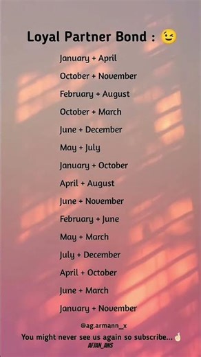 Which Birth Months Make the Most Loyal Couples? 💑✨