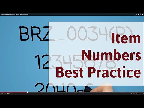 How to Make Item Numbers That Are Easy on Your Warehouse