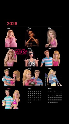 #barbiecalendar #bf #viral #fypシ | calendar