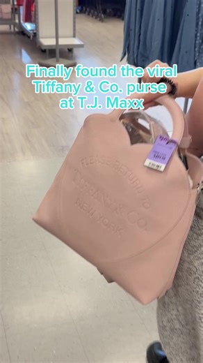 I have been looking for this Tiffany & Co. bag since it went viral! Found two bags & they said they literally just put them in the case 😍 I got the pink one and am so excited! Keep checking your T.J. Maxx because they are still putting them in stores! @TJ Maxx #tiffanyandco #tiffany #tjmaxxfinds #tjmaxx #fyp