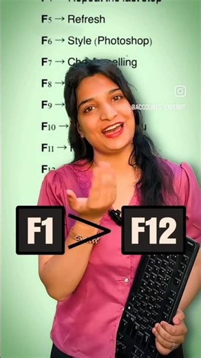 👉 F1 से F12 Keys क्या काम करती हैं? | Keyboard Function Keys Complete Guide #computer #viralvideo