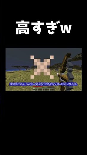 【切り抜き】ダメージが高すぎる矢 #マイクラ #マインクラフト