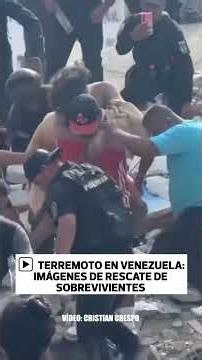 Earthquake in Venezuela: footage of the rescue of people trapped under rubble | El Comercio