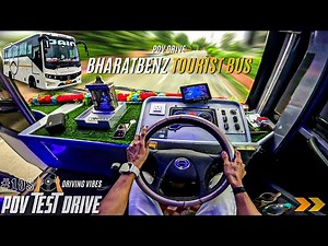 2024 BHARATBENZ 917 TOURIST BUS | 4.0L 170HP | POV Drive #108 | BUS POV | 4K | #bharatbenz #bus