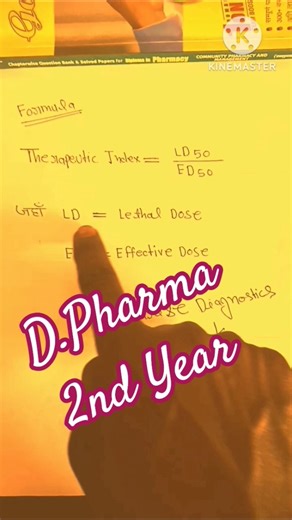Therapeutic Index Formula 💊#pharmacology #drugs #medicine #pharmacy #medicalstudent ✍️