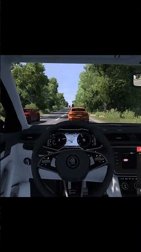 Crazy Overtaking in ETS2 1.55 with Skoda Superb 2024