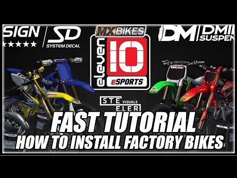 How to install Factory Bikes, in MX Bikes, fast tutorial