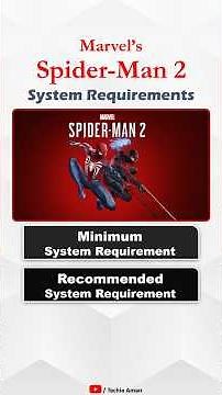 Spider-Man 2 System Requirements for PC | Minimum & Recommended #gaming #shorts