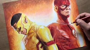 Drawing The Flash Kid Flash | DC Speedster Time-Lapse | Artology
