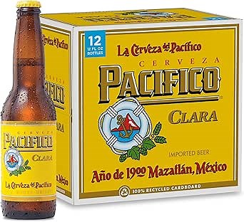 Pacifico Clara Import Beer, 12 pk, 12 fl. oz. Bottles, 4.4% ABV