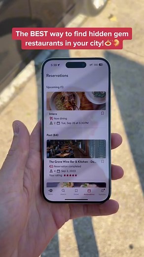 Discovering restaurants has never been easier 🍽️ #opentableapp #foodtok #finedining #restauranttok #dinnerspots
