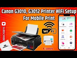 CANON G3012 G3010 WIFI PASSWORD AND FULL SETTING WHATSAPP PRINTING