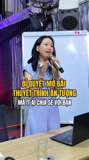Bí quyết mở đầu thuyết trình ấn tượng – MC Mỹ Vân bật mí! Một bài thuyết trình thành công bắt đầu từ ấn tượng đầu tiên. Trong khóa Thuyết trình tự tin trước công chúng, MC Mỹ Vân chia sẻ những kỹ năng thuyết trình độc đáo, giúp bạn chinh phục khán giả ngay từ giây phút mở lời. Bạn đã sẵn sàng khám phá bí quyết chưa? #mcmyvan #thuyettrinh #kynangthuyettrinh #ThuyetTrinhTuTin #trungtammyvan | MC Mỹ Vân& Kỹ năng thuyết trình