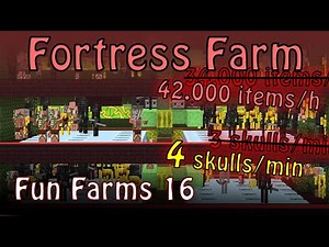 Cheap and Effective Wither Skeleton and Fortress Farm [Fun Farms 16]