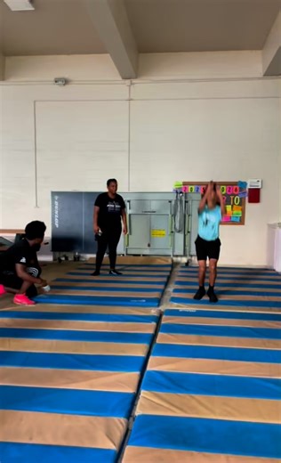Back Tuck Bottle Flip Challenge😮‍💨 While one person bottle flips, their opponent has to do as many back tucks as they can. If their hands touch the floor, it doesn’t count. First one to 10 wins!🤩 Who do you think wins?🤨 #jumpropebermuda #bermudayouth #bermudayouthandsports #jumprope #bermybouncers #bdajrf #challenges | Bermuda Jump Rope Federation