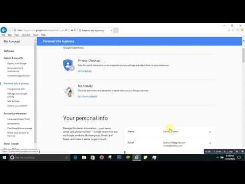 How to change google account Name