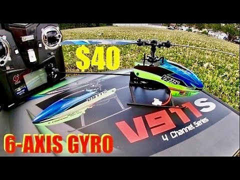 WL Toys V911S - A Flybarless Heli with 6-Axis Gyro that can survive any Beginner - Review and Test.