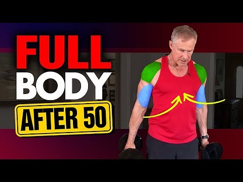 At Home "Quick" TOTAL BODY Workout For Men Over 50 (DUMBBELLS ONLY!)