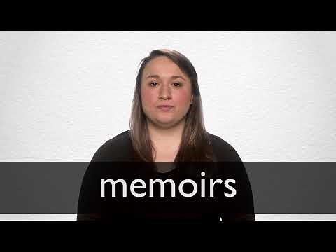 How to pronounce MEMOIRS in British English