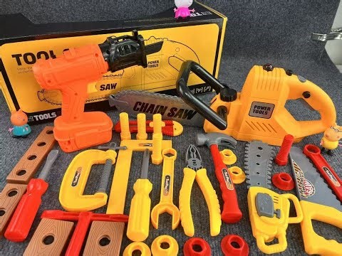 10 min to open the box, satisfied with the electric screwdriver, screw assembly toolbox Toy Review