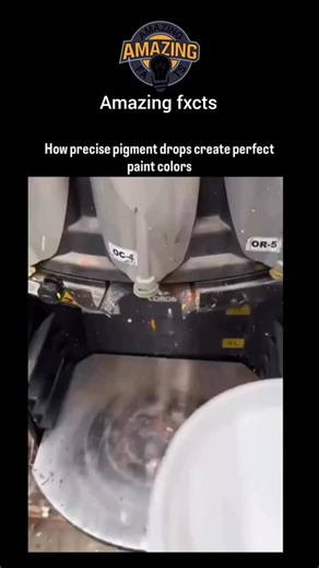 | Explore | Learn | Facts | on Instagram: "Perfect paint colors are created through the precise control of tiny pigment drops blended in exact measurements to achieve consistent shades every time. In modern paint manufacturing, highly calibrated machines dispense microscopic amounts of different pigments into a base paint, with each drop influencing the final hue, brightness, and tone. Advanced color-matching systems analyze target colors digitally and calculate the exact pigment ratios needed, 