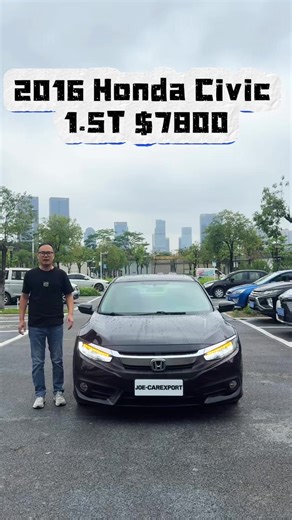 How amazing is the driving feeling of 2016 Civic 1.5T full option? #usedCars #auto#export##Honda#civic
