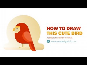 Cute Bird Illustration - Adobe Illustrator Tutorial