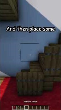 MINECRAFT SHELVES STAIRCASE #minecraft