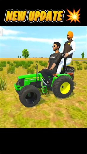 New tractor added 💥 Indian desi life simulator 3D 🔥 #viral #shortsfeed #indiantractor3d #gaming