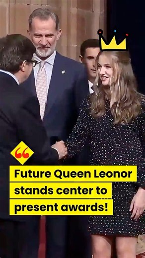 Future Queen Leonor takes center stage to present awards! #royalspain #spain #leonor #felipevi