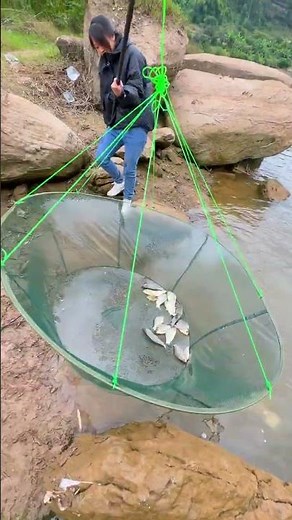Easiest Fishing Trick: Catch More Fish with This Giant Net