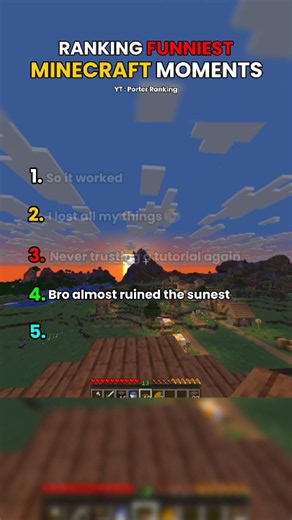 The Best Minecraft Moments Ranked From Funniest to Crazy! 🏆 #minecraft #gaming