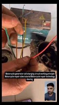 Motorcycle generator coil charging circuit working principle Motorcycle repair video tutorial