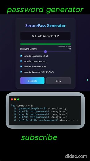 I Built a Secure Password Generator with JavaScript 🔐
